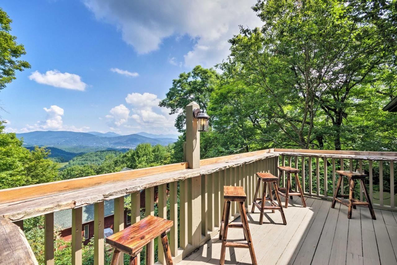 Cabin With Hot Tub And Mountain Views Less Than 5 Mi To Boone Blowing Rock Zewnętrze zdjęcie