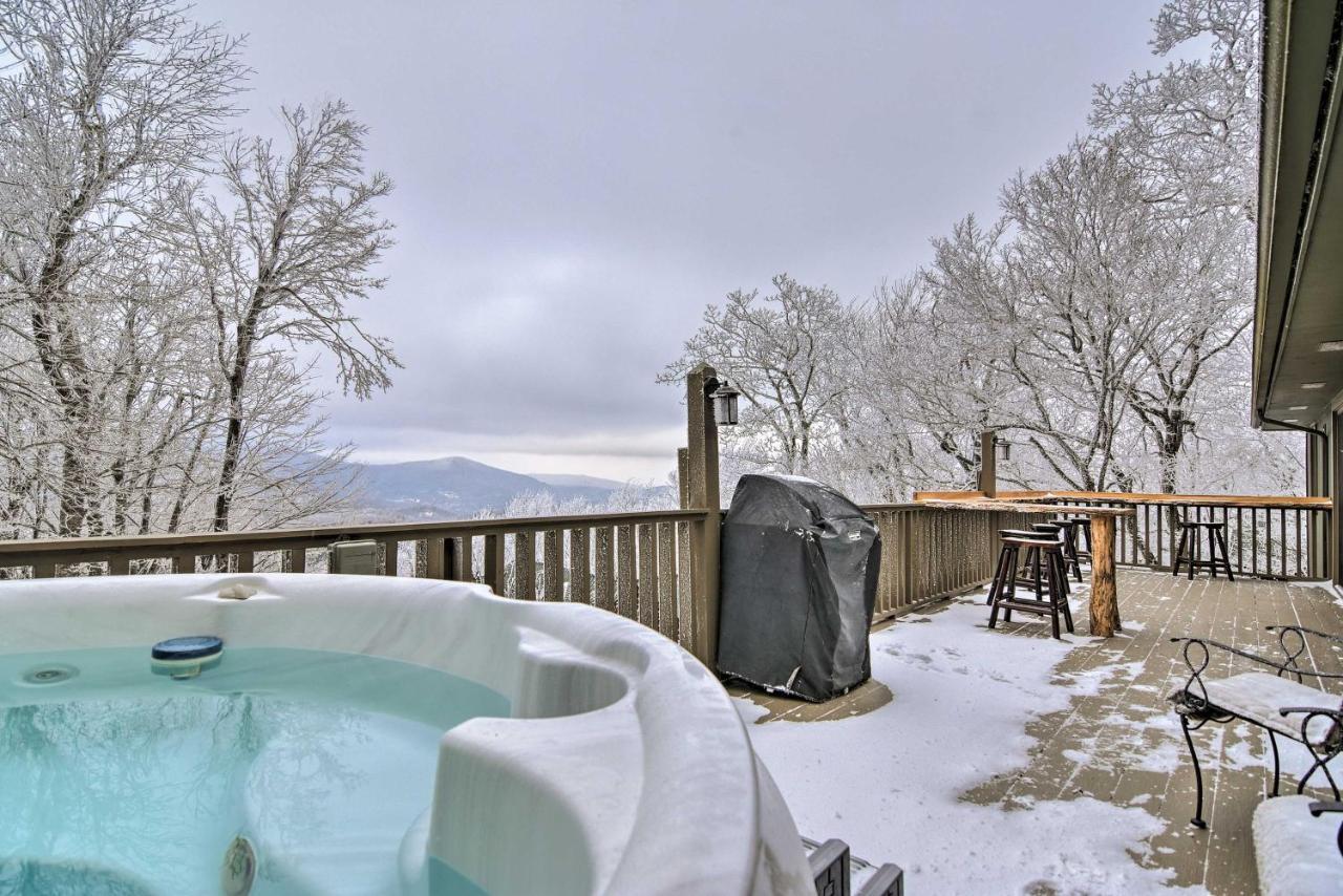 Cabin With Hot Tub And Mountain Views Less Than 5 Mi To Boone Blowing Rock Zewnętrze zdjęcie